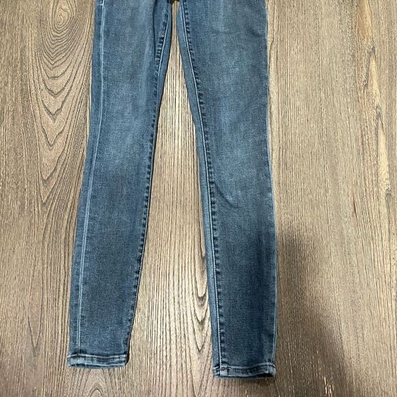 True Religion Halle Jeans Gray Vintage Wash Skinny Leg Size 24W - Picture 2 of 13